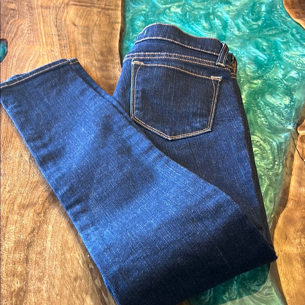 J Brand Size 26 Blue Skinny Jeans with Sleek Finish